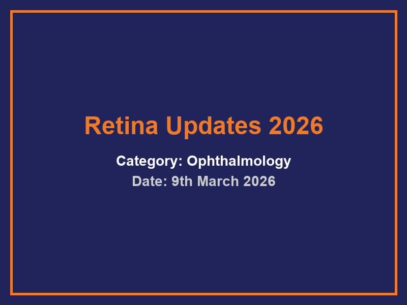 Retina Updates 2026