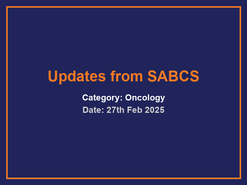 Updates from SABCS